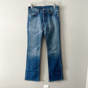 7 For All Mankind "Boy Cut" Bootcut Women's Jeans Size 28